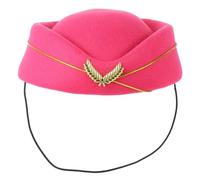 Stewardess Hat Flight Attendant Hat Cosplay Airline Stewardess Cap Cosplay Perform Cap for Girl Women Ladies