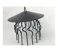 Stewart and Gibson Ltd Bird Crow Guard Guard Chimney Cowl with Canopy - Black