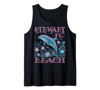 STEWART BEACH FL DOLPHIN LOVER COLORFUL BEACH SOUVENIR Tank Top