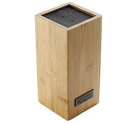 STEWART & BRADLEY Bamboo Knife Block - Universal Bristle Design for Storing Kitchen Knives