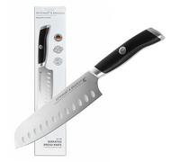 STEWART & BRADLEY German Steel Full Tang 7-Inch Santoku Knife