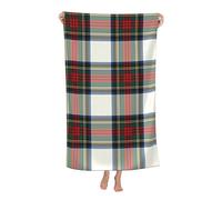 Stewart Clan Formal Dress Tartan Beach Towels Oversized Soft High Absorbent Quick Dry Bath Towels Pool Towels Travel Beach Towels for Kids Adults
