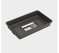 Stewart Garden Premium SEED Trays - Made in the UK from 100% Recycled Plastic | Durable Reusable Trays with Two-Tier Drainage for Wheatgrass, Microgreens & Seedlings (38 × 24 × 6.5 cm) | Pack of 6