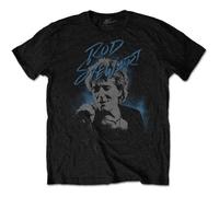 Stewart Rod - Rock Off officially licensed products Rod Stewart Scribble Photo T Shirt M Black