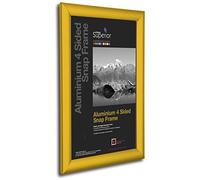 Stewart Superior A2 Aluminium 4 Sided 25mm Front Loading Picture/Poster Snap Frame - Powder Coated Gold