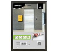 Seco A3 25mm Snap Frame Satin - Black Finish