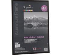 Stewart Superior A3 Brushed Aluminium Picture Frame with Perspex Safety Glass -
