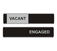 Stewart Superior Adhesive Sign Vacant/Engaged Peel and Stick Aluminium 25.5 x 5.2 cm OF142-255x52