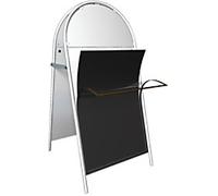 Stewart Superior Chalkboard Insert Freestanding 84.1 (W) x 59.4 (H) cm Black