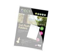 Stewart Superior Eco Cut Flush Folder Clear (100 Pack) LSF-CL