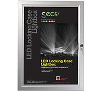 Stewart Superior Light Box Wall Mounted Lockable 30 (W) x 39 (H) cm Silver