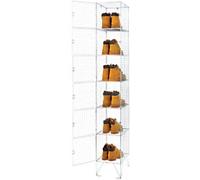 Stewart Superior Metal Locker 6 Doors Key lock 305 x 305 x 1,830 mm Silver