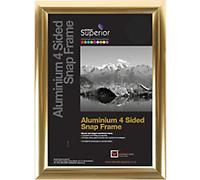 Stewart Superior Wall Mountable Snap Frame A3 350 x 12 x 260 mm Polished Gold