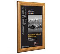 Stewart Superior Wall Mountable Snap Frame A1 650 x 12 x 900 mm Light Wood Finish