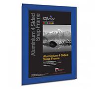 Stewart Superior A1 Aluminium 4 Sided 25mm Front Loading Picture/Poster Snap Frame - Blue BLUEA1