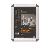 Stewart Superior Snap Frame A4 Grey ROUNDGREYA4