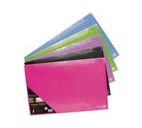 Stewart A4 Popper Wallet Landscape Assorted (5 Pack) PPLSA4-AST