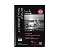 Stewart Superior Wooden Certificate Frame A4 Black WPA4