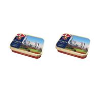 Stewart's - Buckingham Palace Tin Filled with Luxury Mints (40g) - Cool Refreshing Peppermint Flavour For Instant Breath Freshness, Pocket Sized Collectable Tins, Ideal for Gifting (Pack of 2)