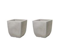 Stewarts Cotswold Outdoor Garden Square Planter 32cm, Pack of 2