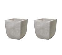 Stewarts Cotswold Outdoor Garden Square Planter 32cm, Pack of 2