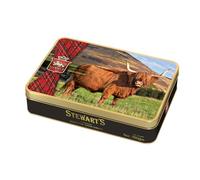 Stewart's - Highland Cow Shortbread Gifting Tin (150g) - Traditionally Made Luxury Scottish Shortbread, Delicious Melt-In-Mouth Biscuits, Ideal Collectable Treat to Share, 40 Years Heritage