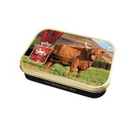 Stewart's - Highland Cow Tin Filled with Luxury Mints (40g) - Cool Refreshing Peppermint Flavour For Instant Breath Freshness, Pocket Sized Collectable Tins, Ideal for Gifting