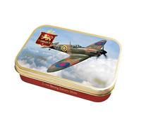Stewart's - Spitfire Tin with Extra Strong Mints (50g) - Cool Refreshing Peppermint Flavour For Instant Breath Freshness, Pocket Sized Collectable Tins, Ideal for Gifting
