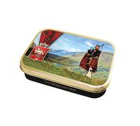 Stewart's - The Lone Piper Tin Filled with Luxury Mints (40g) - Cool Refreshing Peppermint Flavour For Instant Breath Freshness, Pocket Sized Collectable Tins, Ideal for Gifting