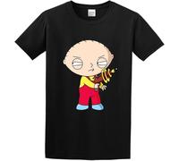 Stewie Griffin Men's T-Shirt Black Unisex Mens Tees