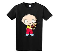 Stewie Griffin Men's T-Shirt Black Unisex Mens Tees XXL