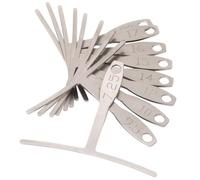 StewMac Understring Radius Gauge Tool, Set of 9, Standard Width for Guitar Setup, Stainless Steel