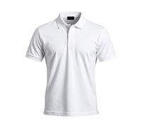 STEXFIT Men's Short Sleeve Polo Shirt in Cotton, Comfortable and Breathable, Modern Cut Men's Polo Shirt - M / 5XL, White, M
