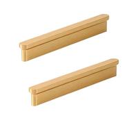 Steytemd 2 Pack Kitchen Cabinet Handles Gold, Solid Aluminum Alloy | T-Shape-128mm/5in