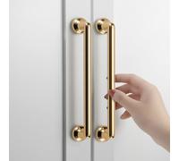 Steytemd 2 Pack Kitchen Cabinet Handles Gold, Solid Zinc Alloy | Anodized Surface, T-Shape Cupboard Handles Modern-96mm/3.8in