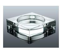 STFEAGYZ Home Ashtray Square Glass Ashtray Transparent Crystal Glass Ashtray Decoration Indoor And Outdoor Creative Small Ashtray 3.9 Inches Household ashtrays(20cm)