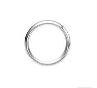 Stfery 18K White Gold Plain Wedding Rings, Classic Polished Curve Men's Ring Real Gold Couple Ring for Him and Her Au750 Size S 1/2