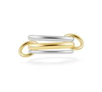 Stfery 3 Pieces Stainless Steel Womens Ring Silver Gold Stackable Multi-Ring for Her Size L 1/2