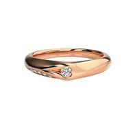 Stfery 9K/14K/18K Gold Angel Wings Moissanite Couple Ring Unisex
