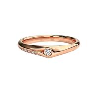 Stfery 9K/14K/18K Gold Angel Wings Moissanite Couple Ring Unisex