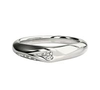 Stfery 9K/14K/18K Gold Angel Wings Moissanite Wedding Ring Unisex