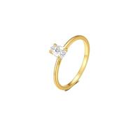 Stfery 9K Yellow Gold Moissanite Ring for Women, Waterdrop Solitaire Promise Ring Real Gold Size K 1/2