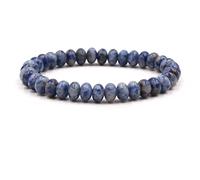 Stfery BFF Bracelets, Beaded Bracelets Agate Blue Elegant Vintage 7.6Inch Jewelry for Womens Gifts