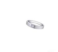 Stfery Diamond Couple Wedding Bands 14 Karat White Gold, Classic Matte Solitaire Men's Ring Gold Promise Rings for Him and Her with Natural Diamond 0.25ct 14K Size U 1/2