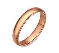 Stfery Wedding Bands for Women Rose Gold 18K Promise Ring Size U 1/2
