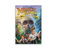 STFHRTFGGH Game Poster Legend of Monkey Island Poster Decorative Painting Canvas Wall Posters And Art Picture Print Modern Family Bedroom Decor Posters 16x24inch(40x60cm)