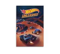 STFHRTFGGH Video Game Hot Wheels Release Poster Poster Decorative Painting Canvas Wall Posters And Art Picture Print Modern Family Bedroom Decor Posters 16x24inch(40x60cm)