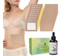 STFOCE 20Pcs Castor Oil Pack Wrap, Castor Oil Packs Self-Adhesive, No Leakage, No Wash, Portable, Cold Pressed Organic Castor Oil Unrefined in Dark Bottle (4fl.oz/125ml), for Home and Travel