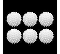 STFRBTH 6PCS 2.3 Inch Laundry Dryer Balls, Reusable Drying Balls for Clothes and Fabric Softening (White)