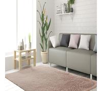 STGAO Fluffy Rug for Bedroom 70 x 170 cm Washable Anti Slip Durable Dense Pile Shaggy Rug Soft Touch Fur Look for Living Room, Bedroom, Nursery, Kids Baby Room, Beige